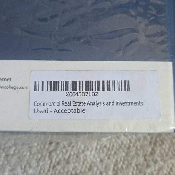 Commercial Real Estate Analysis and Investments Book, Geltner/Miller. Used - Picture 3 of 3